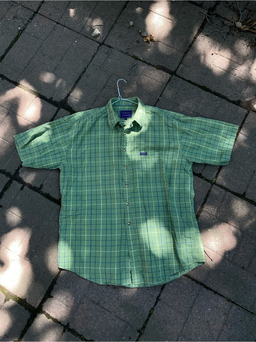 Pendleton Green Plaid Short-Sleeve Button-Down Shirt